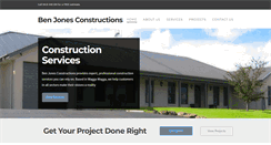 Desktop Screenshot of benjonesconstructions.com